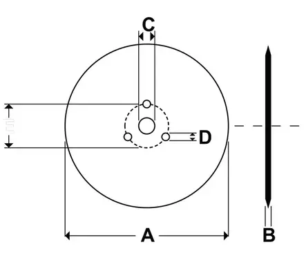 Kiekkoleikkuri 450 mm Kverneland - Auran osat - 9000056112000 - 2