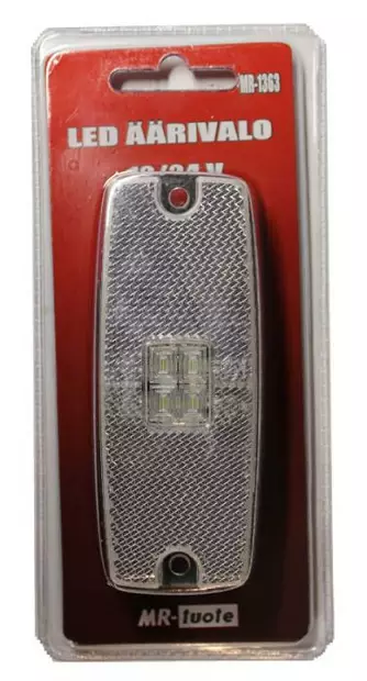 Led-äärivalo kirkas 10-30V 0,8W - Huomiovalot ja majakat - 6430032151670 - 1