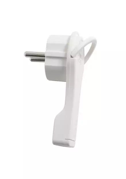 Litteä pistotulppa valk. IP20 - Rasiat ja pistokkeet - 6435200234100 - 1