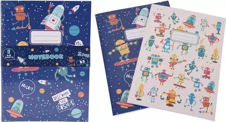 Muistivihko Robotit A5 2kpl/pkt - Toimistotarvikkeet - 8719987005350 - 1