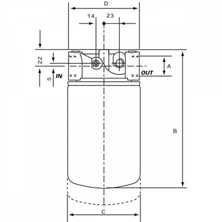 Paluusuodatin MP Filtri 3/4 BSP - Hydrauliikkasuodattimet - MPS050RP10 - 2