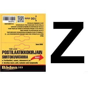 Tarrakirjain Z 100 mm - Postilaatikot ja numerot - 6438152088630 - 1