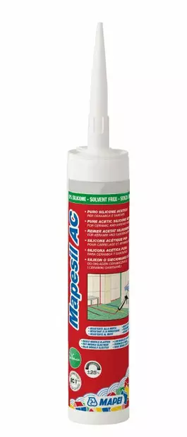 Silikoni Mapesil AC 114 310 ml - Silikoonit, asennusliimat - 8022452010200 - 1