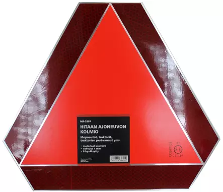 Hitaan ajoneuvon kolmio, alumiini - Peräkärrytarvikkeet - 6430074696160 - 1