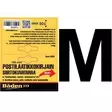 Tarrakirjain M 100 mm - Postilaatikot ja numerot - 6438152088500 - 1
