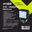 Työ-/varoitusvalo 60W 12-24V ECE R65 - Työvalot - 6430074697990 - 3