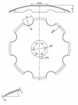 Äkeen lautanen 520x5 - Maanmuokkaustarvikkeet - 8719493231670 - 3