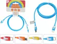 USB-C johto värikäs 1 metri - Matkapuhelintarvikkeet - 8720573730280 - 1