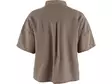 Fjällräven Övik Hemp Camp Shirt SS W kauluspaita - Retkeilyasusteet - 7323451086960 - 3