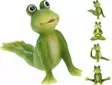 Joogaava sammakko puutarhakoriste - Puutarhapatsaat, koristeet - 8721037381840 - 1