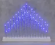 Kynttelikkö Pihla hopea/sininen 33-LED - Tunnelmavalot - 6410412963970 - 1