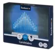 Kynttelikkö Pihla hopea/sininen 33-LED - Tunnelmavalot - 6410412963970 - 2