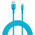 Latausjohto USB- C 2m turkoosi - Matkapuhelintarvikkeet - 6438151019840 - 1