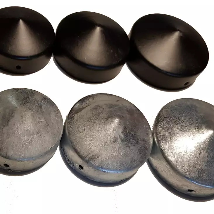 Aitatolpan hattu pyöreä musta 61 mm - Aitapaalut - 6430040629390 - 1