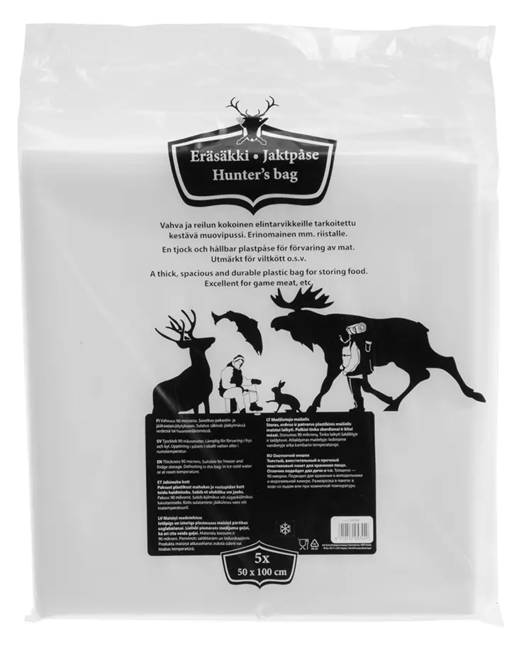 Eräsäkki 50x100 cm 5 kpl/pkt - Säilöntätuotteet - 6410412057440 - 1