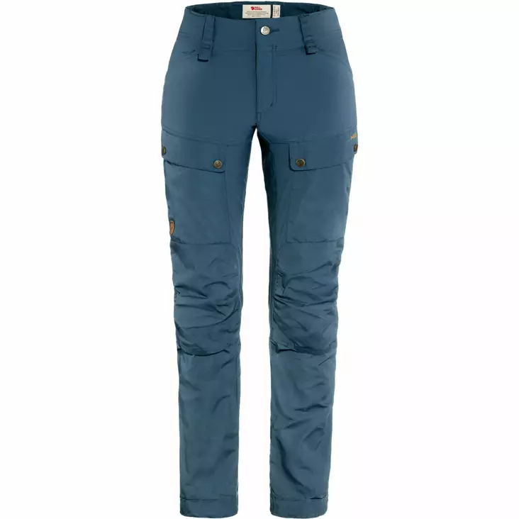 Fjällräven Keb Trousers Curved W Short Indigo Blue - Retkeilyasusteet - 7323450867270 - 1