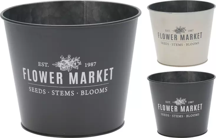 Flower Market peltiruukku 17x14 cm - Ruukut, vaasit, korit - 8719987890130 - 1