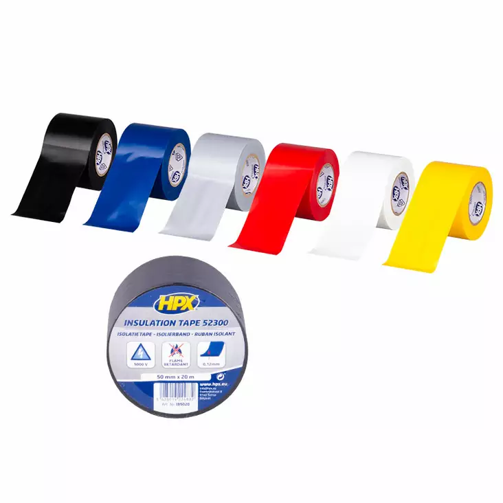 HPX eristysteippi PVC 50 mm x 20 m - Teipit - 5425014224870 - 1