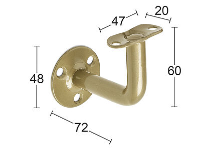 Habo kaiteenkannatin 87 mess. lakattu - Kannattimet ja seinäkiskot - 7317900030420 - 1