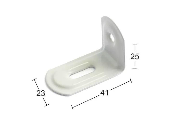 Habo kalustekulma 501 valkolakattu - Naulauskulmat ja -levyt - 7317900076350 - 1