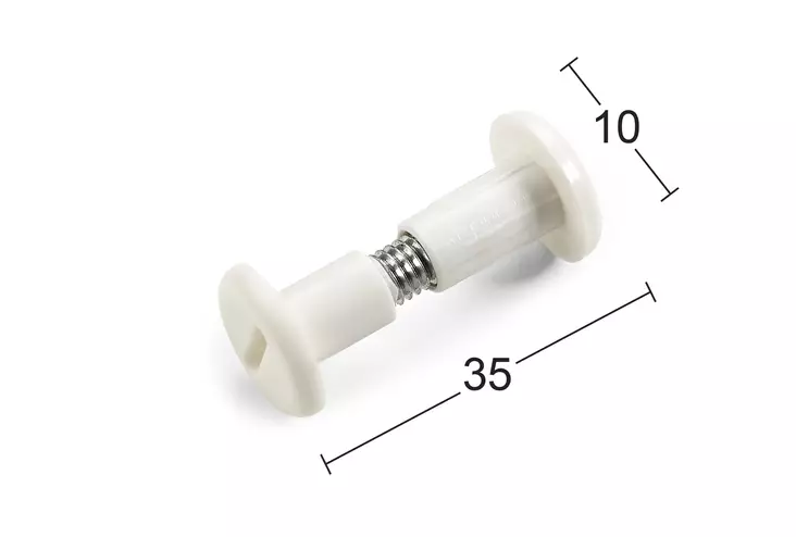 Habo kytkinruuvi 30/36 muovi valkoinen - Ruuvit ja naulat - 6420614024720 - 1