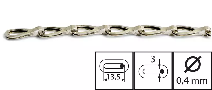 Habo pellinketju 20-6 2 m - Kettingit ja vaijerit - 7317900090400 - 1