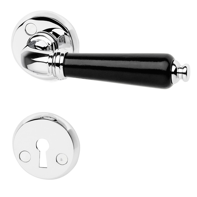 Habo väliovenpainike Madrid kombi musta/kromi - Muut ovitarvikkeet - 7317900177200 - 1