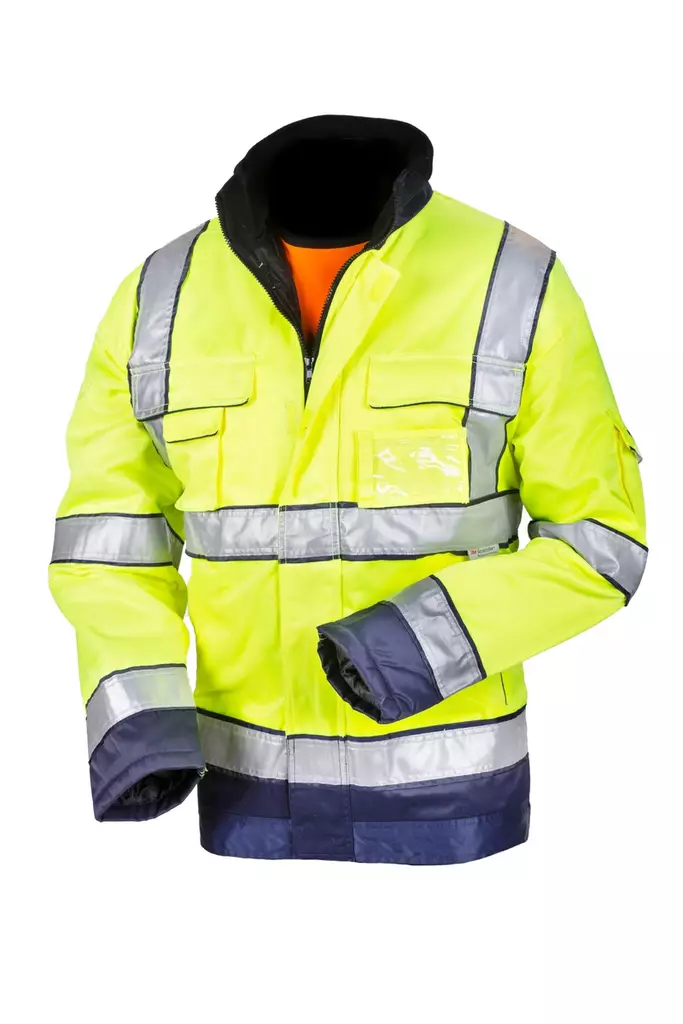 Huomiovärinen takki sini/keltainen EN 20471 - Kesä työvaatteet - 6418326402400 - 1