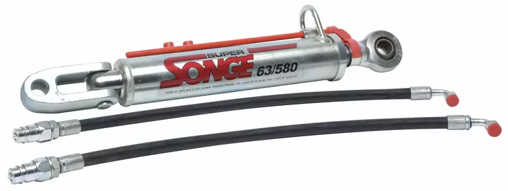 Hydraulinen työntövarsi Songe Super 63 malli 580 kat. 2 pidemmällä kiinnikkeellä - Veto- ja työntövarret - 7028130001240 - 1