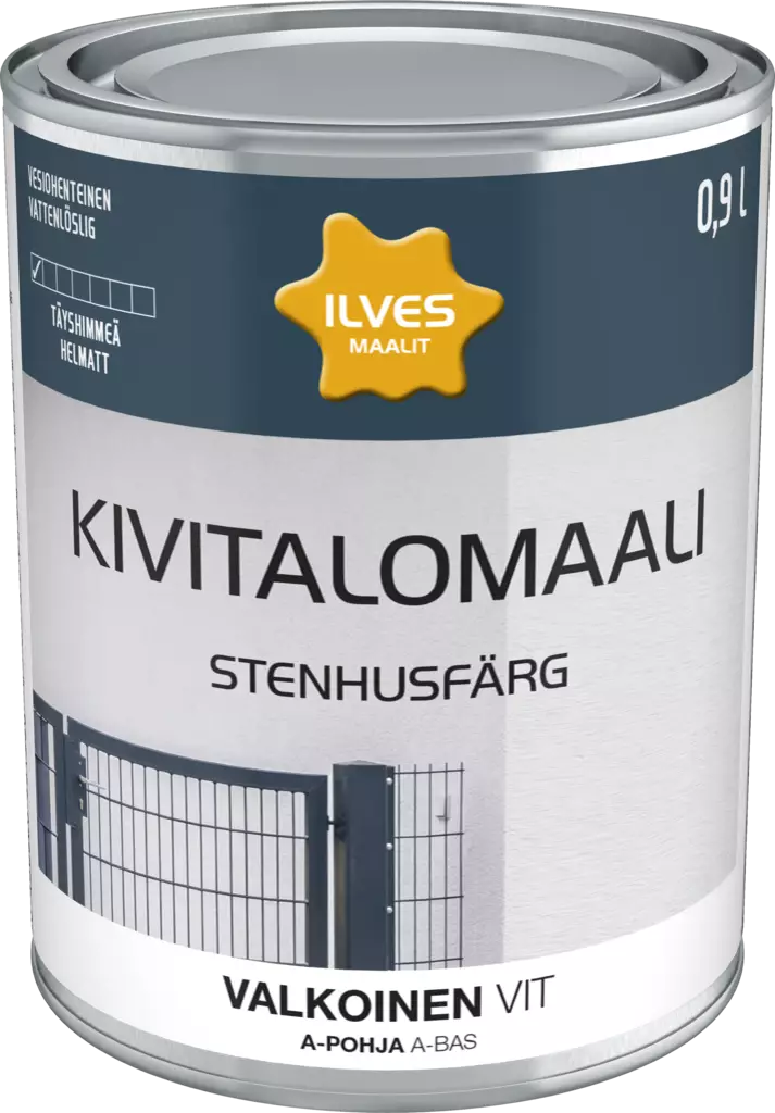 Ilves Kivitalomaali A-pohja - Ulkomaalit - 6430026951330 - 1