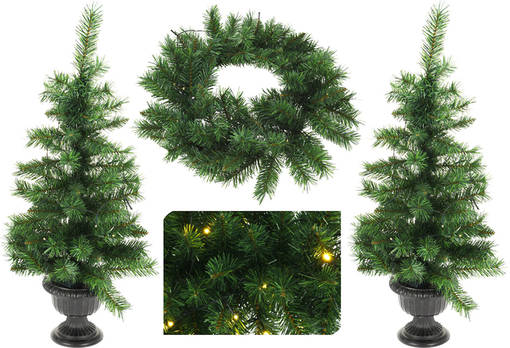 Jouluhavusetti led-valoilla 3-os. - Joulukoristeet - 8719987690020 - 1