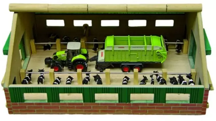 Karjasuoja puinen 1:87 - Muut maatila- ja työkonelelut - 8713219245170 - 1