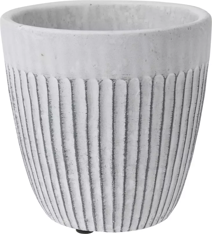 Kukkaruukku valkea 140x120 mm - Ruukut, vaasit, korit - 8720573187510 - 1