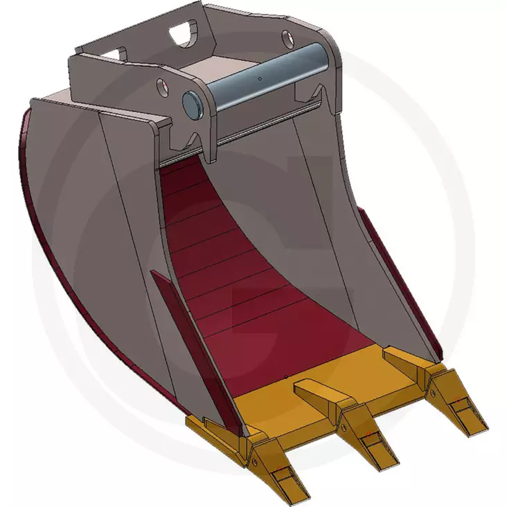Kuokkakauha kynsillä 5,5-7,5 t kaivinkoneisiin MS08-kiinnikkeellä - Kauhat ja tarvikkeet - gr00000000420 - 1