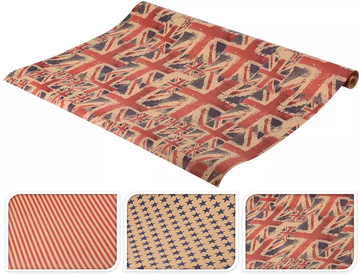 Lahjapaperi 0,7 x 2 m - Askartelutarvikkeet - 8719202184310 - 1