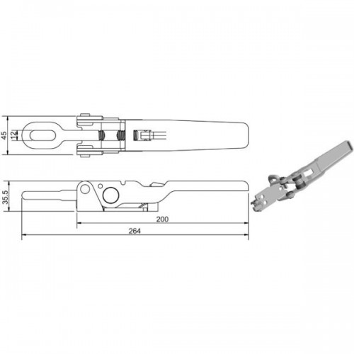 Lavalukko sinkitty lujamalli - Peräkärrytarvikkeet - 8716106344390 - 1