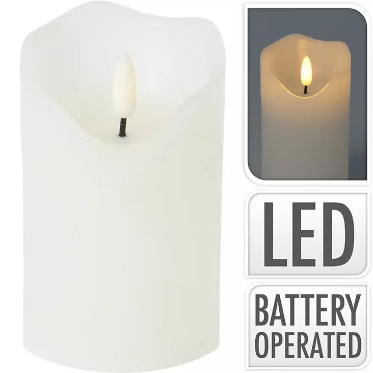 Led-kynttilä 3D 70x100 mm - Kynttilät - 8719987985850 - 1