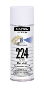 Matta valkoinen spraymaali 400ml - Spraymaalit - 6412490029470 - 1
