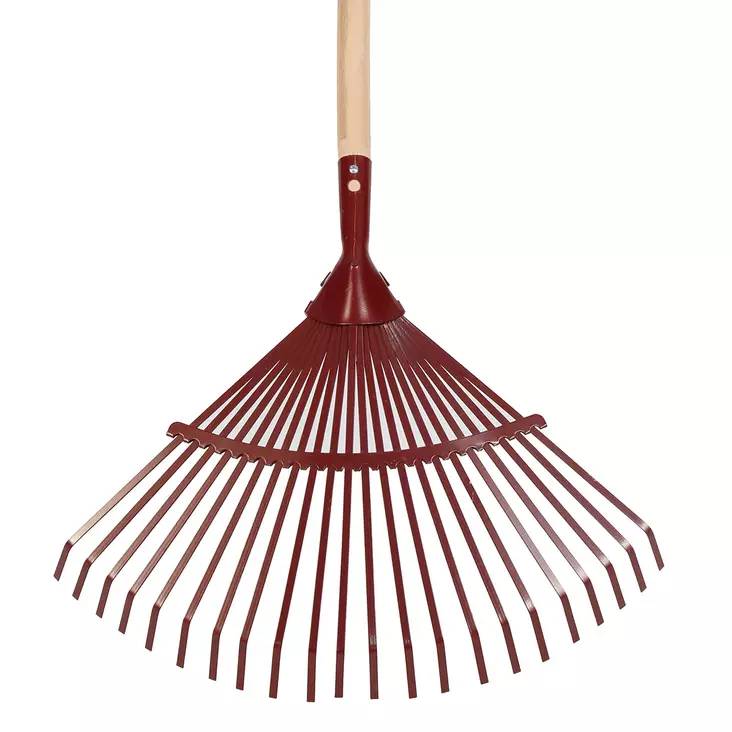 Metallinen lehtiharava puuvarrella - Haravat, möyhentimet - 7317087195080 - 2