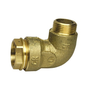 Opal muoviputken kulmaliitin ulkok. 1" x - Muoviputkenliittimet - 6413820151120 - 1