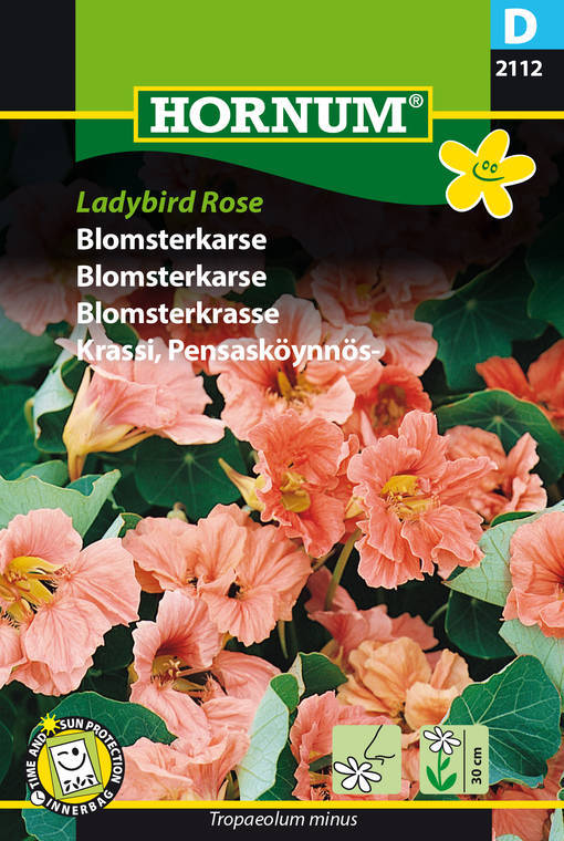 Pensasköynnöskrassi ´Ladybird Rose´ - Siemenet ja siemenperunat - 5708787021120 - 1