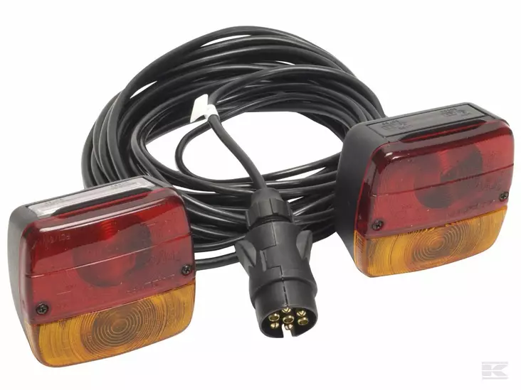 Perävaunun valosarja 2,5/7,5 m johdolla - Huomiovalot ja majakat - 5700033094650 - 1