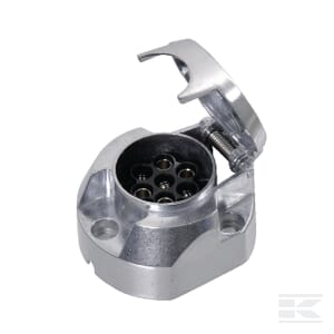 Pistorasia 7-napainen alumiini ruuviliittimillä - Pistokkeet - 8716106125760 - 1