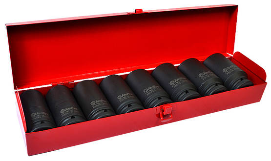 Pitkä voimahylsysarja 3/4" 8-os. - Hylsyt ja -sarjat - 795609056250 - 1