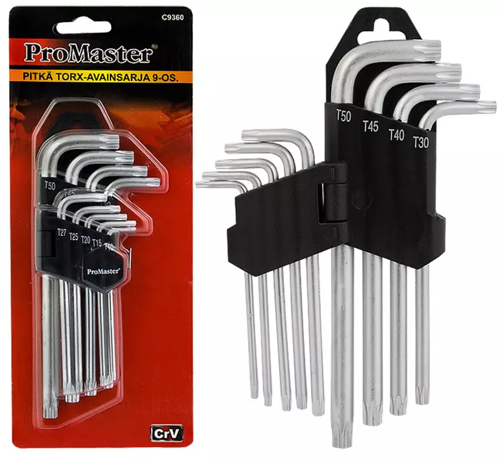 Pitkä torx-avainsarja 9-os. - Muut avaimet - 6420286893600 - 1