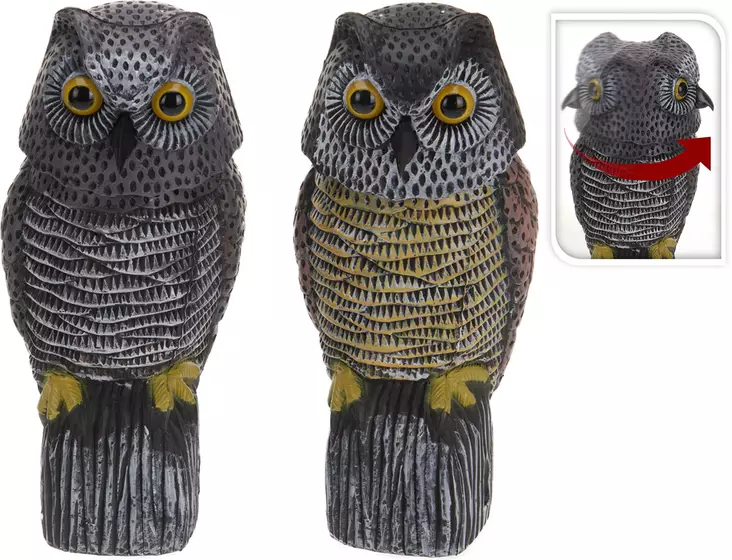 Pöllö linnunpelätin liikkuva pää - Lintujen torjunta - 8711295837210 - 1