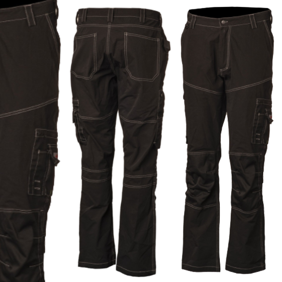 Priha Stretch reisitaskuhousu musta - Kesä työvaatteet - 6418326411020 - 1