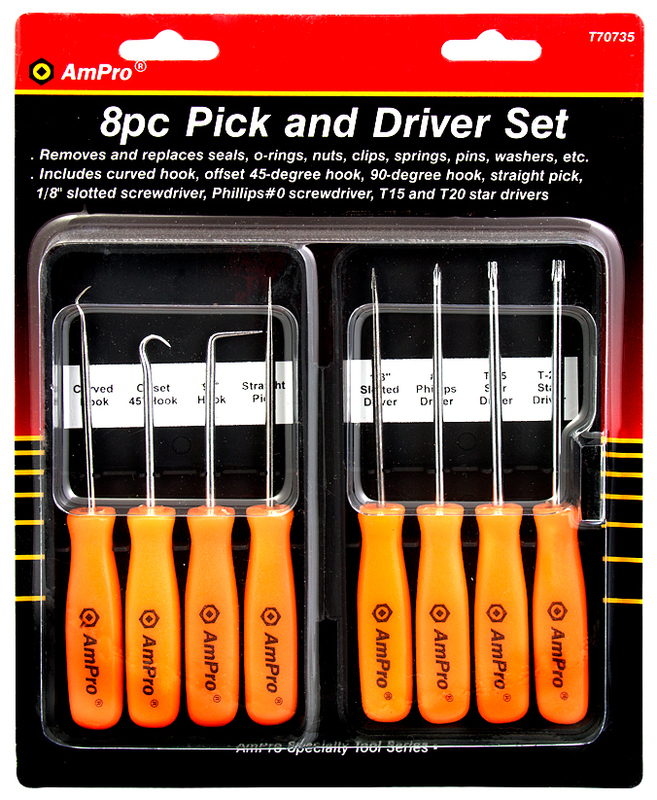 Ruuvimeisseli- ja piikkisarja 8-os. - Ruuvimeisselit ja -sarjat - 795609707350 - 1