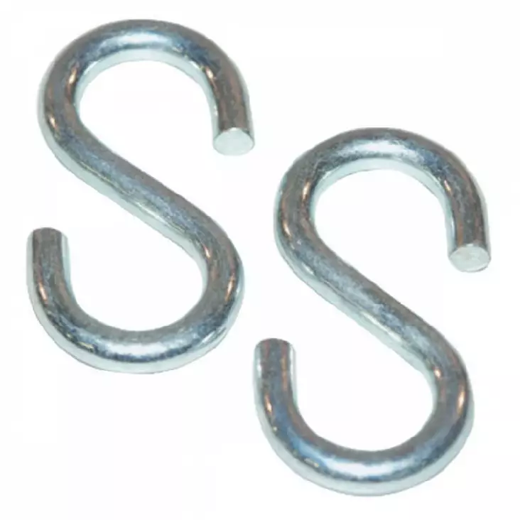 S-ketjukoukku 6mm nro 60 zp 25 kpl/pkt - Silmuruuvit, s-koukut ym. - 8716106078240 - 1