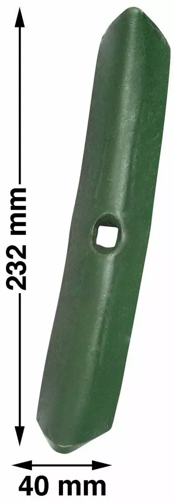 S-piikin kärki 6 x 230 mm Kverneland/Multiva - Maanmuokkaustarvikkeet - 5700031136000 - 1